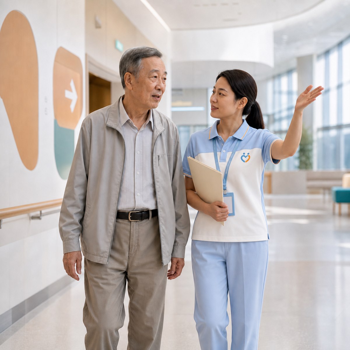 思麒康陪伴师陪同长辈前往就诊