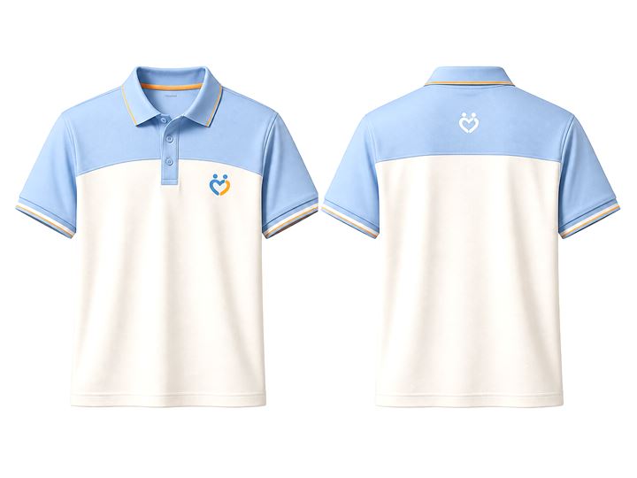 短袖 POLO 衫正背面